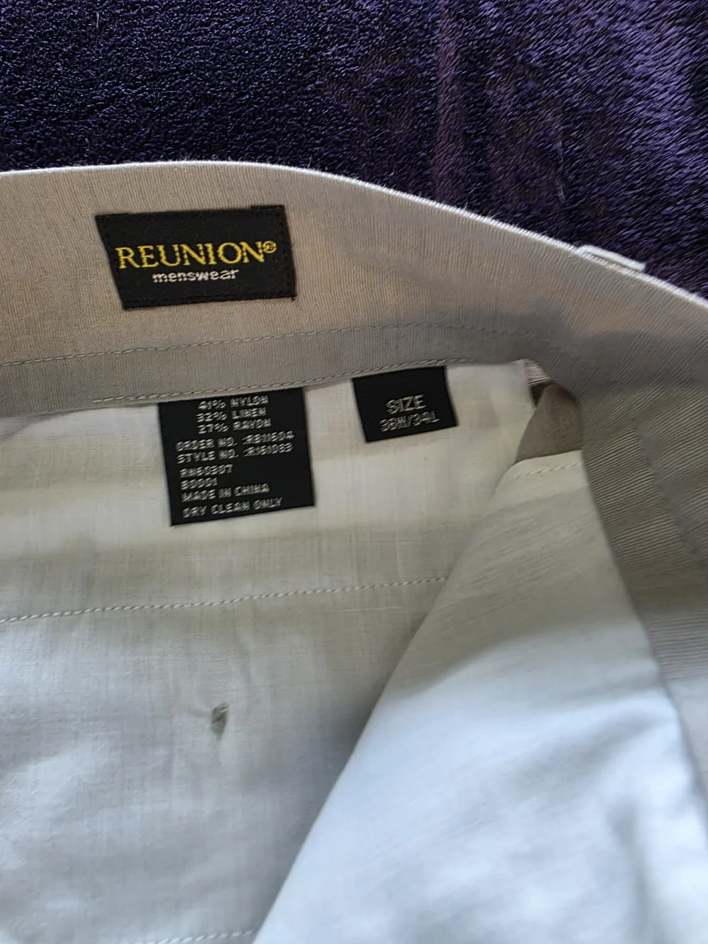 Reunion classic menswear